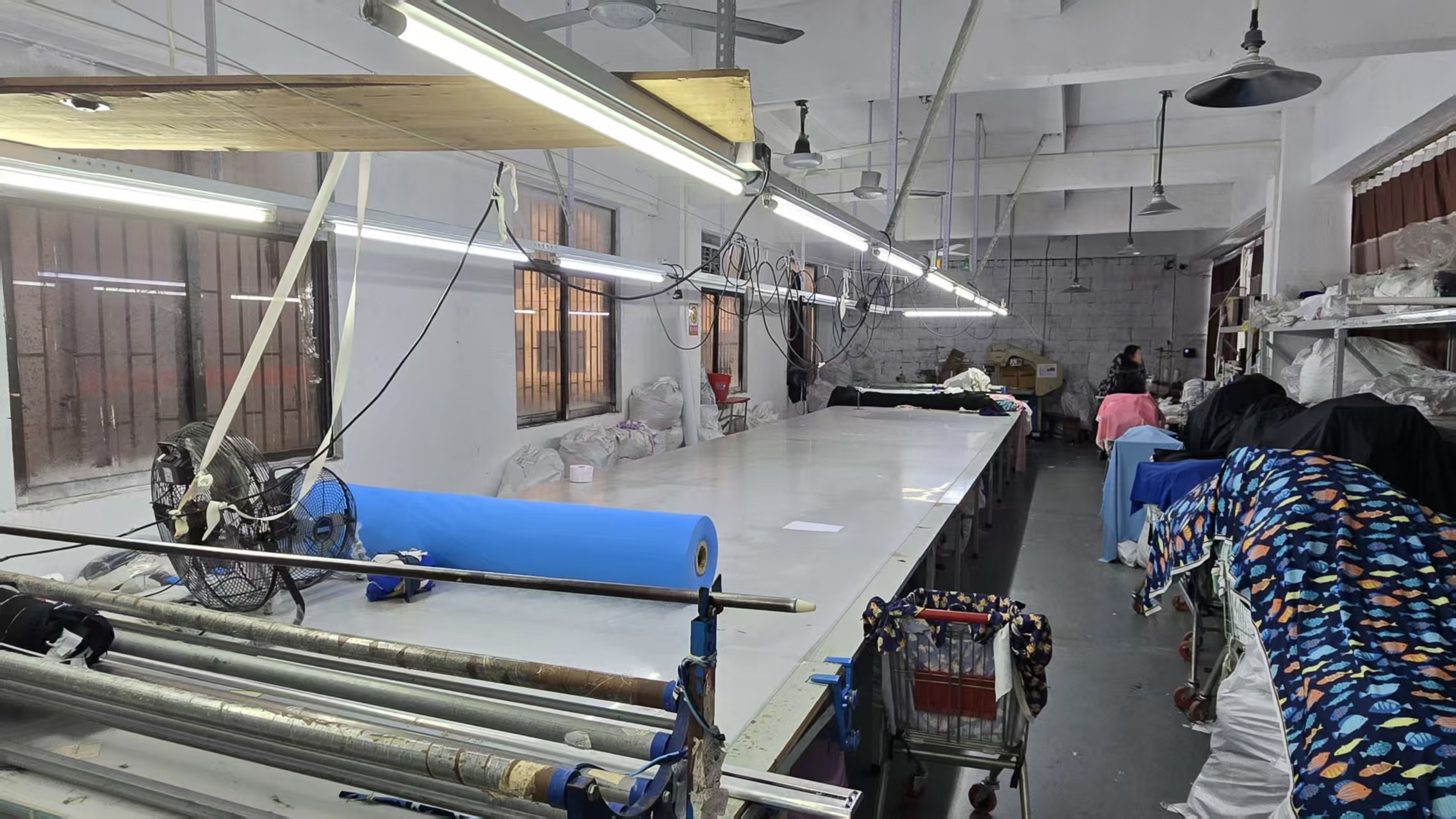 Swimwear Fabric Spreading and Inspection Table