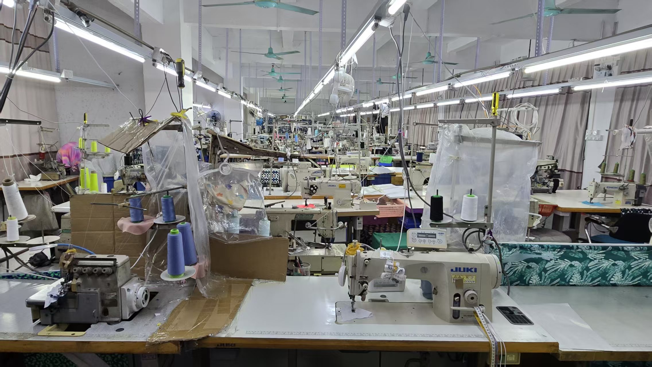 JUKI Industrial Sewing Machines and Workstations