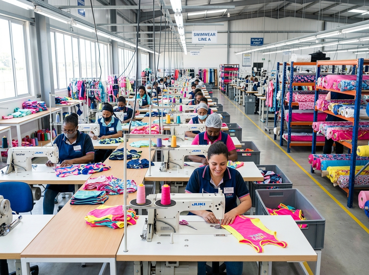 Inside factory
