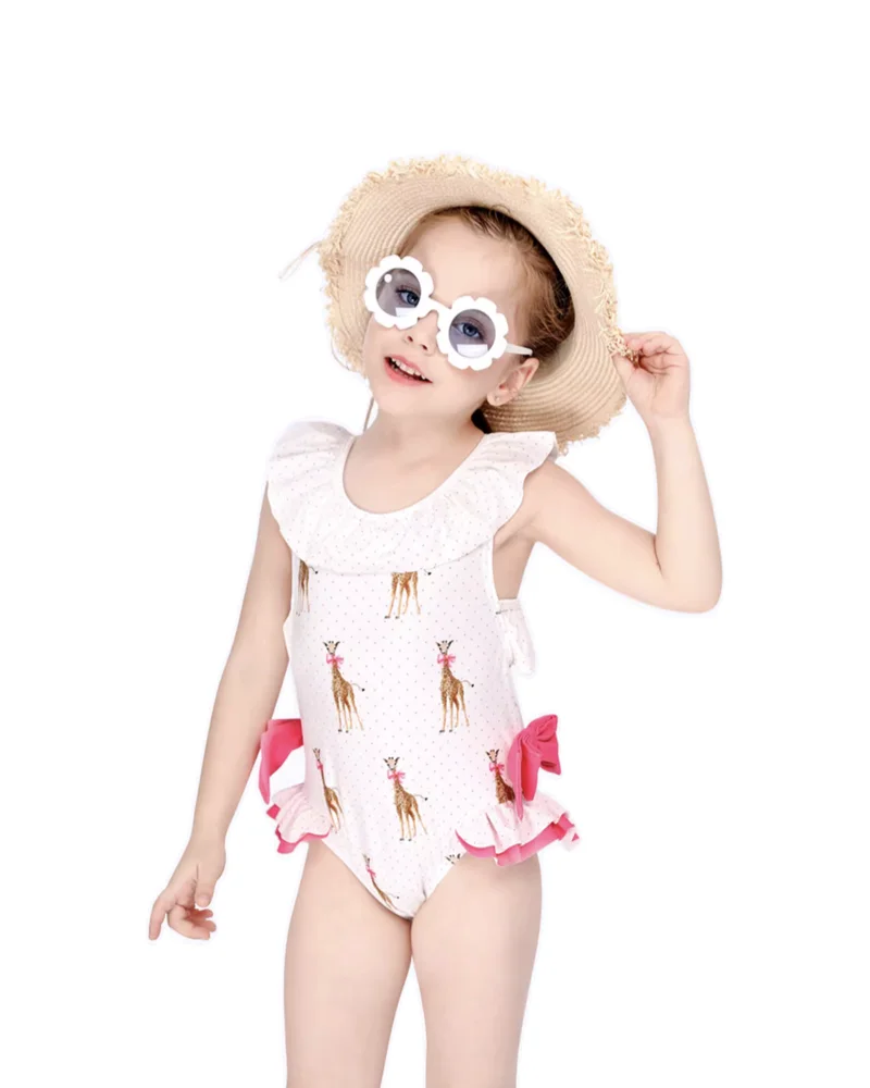 Girls Swimwear Flat Lay