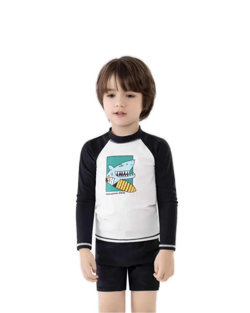 Boys Zip-Up Rash Guard
